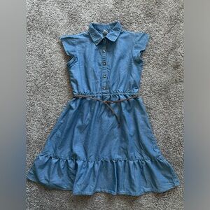 🦋Girls🦋 Sweet Butterfly Jean color dress size L 10/12